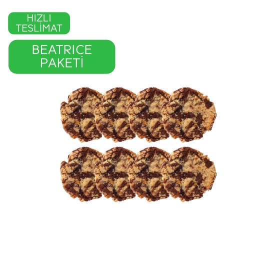Beatrice 8li Kutu - Üç Çikolatalı ve Cevizli Kurabiye