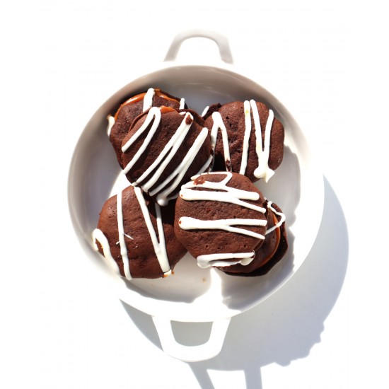 Karamel Dolgulu ve Beyaz Çikolatalı Kurabiye/Glutensiz ve Şekersiz- 150 gr